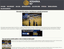 Tablet Screenshot of kosarka.si